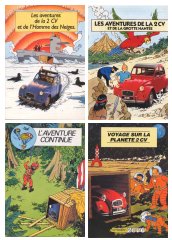 Les 4 Albumes de Tintin (2cv)